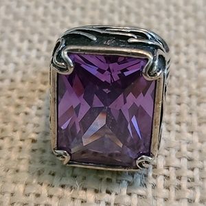 Silpada Ring sz 8 purple